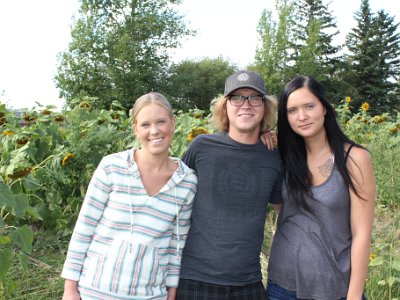 Braydon, Sam, Courtney Visit August 2012